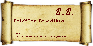 Belász Benedikta névjegykártya
